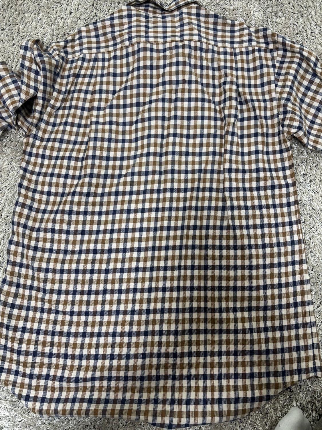 일제 AQUASCUTUM 체크셔츠 사이즈 105 상품이미지6