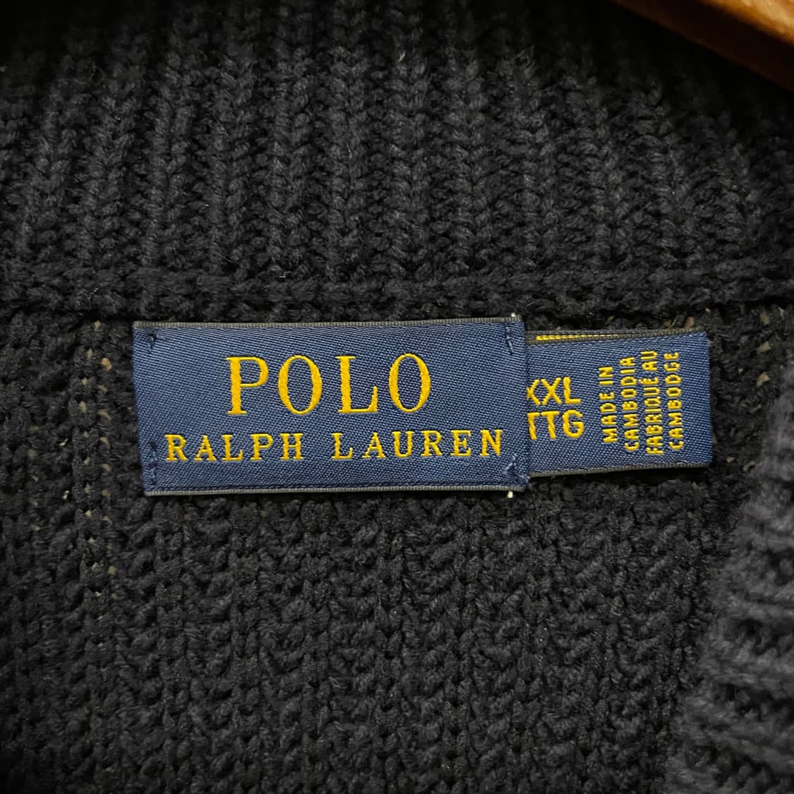 폴로 랄프로렌 신형 라벨 헤비 울 모크 넥 니트 스웨터 컨트리 상품이미지7
