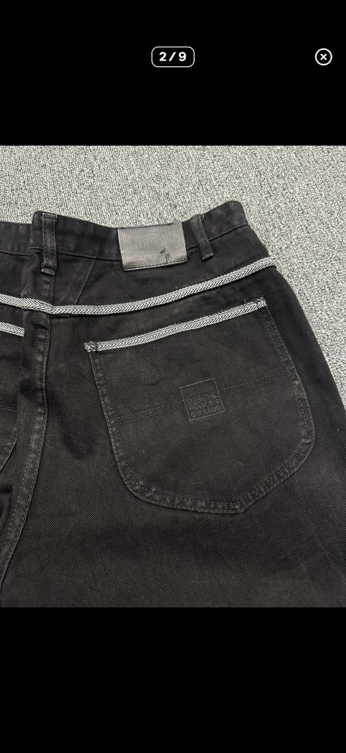 마리떼 프랑소와 저버 빈티지 와이드 블랙진 데님팬츠 상품이미지2