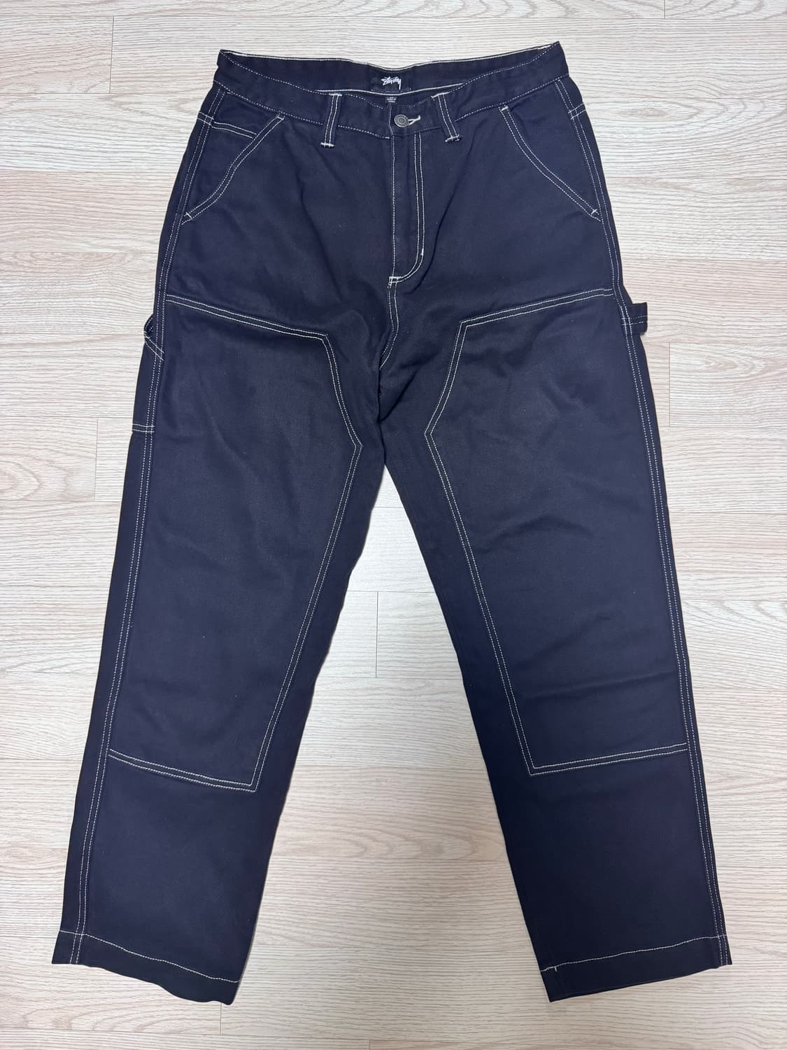 (32)스투시 Stussy 블랙 워크 팬츠 상품이미지2