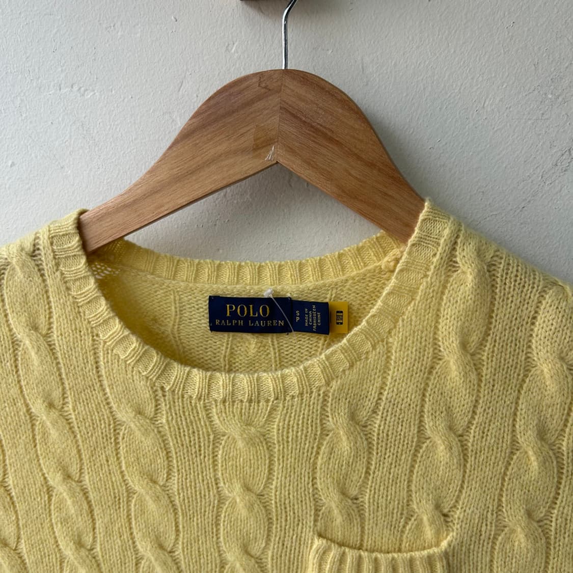 16249 - 폴로 랄프로렌 케이블 반팔 울 니트 (울 90% 캐시미어  상품이미지5