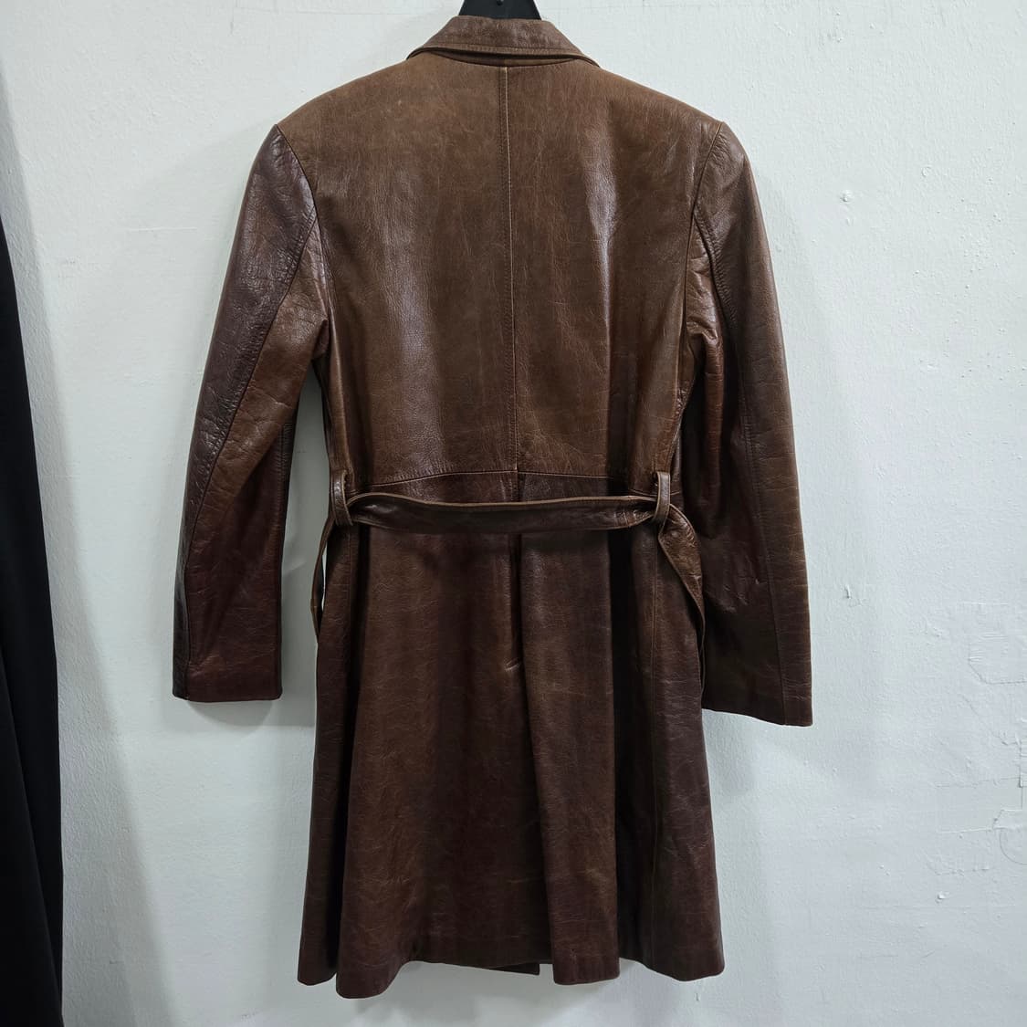 가죽 코트 브라운 66사이즈 상품이미지4