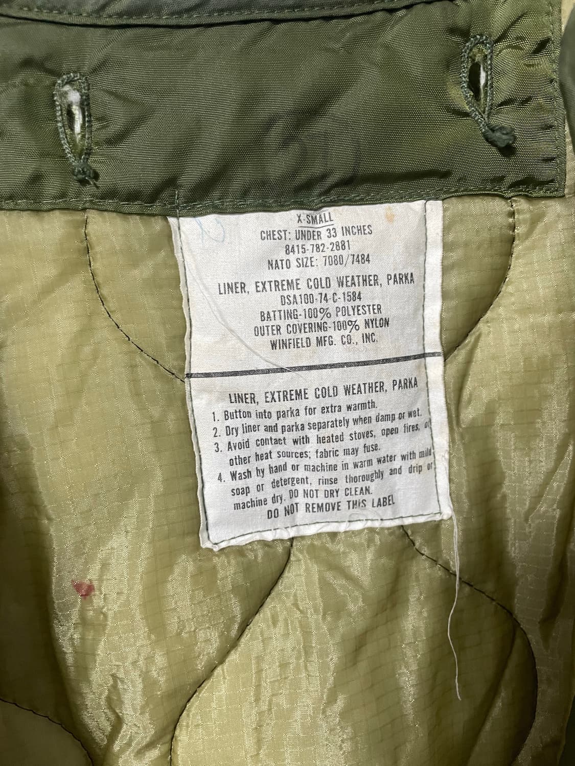 [XS] M65 피쉬테일 야상(개파카) 오리지날 OG 상품이미지7