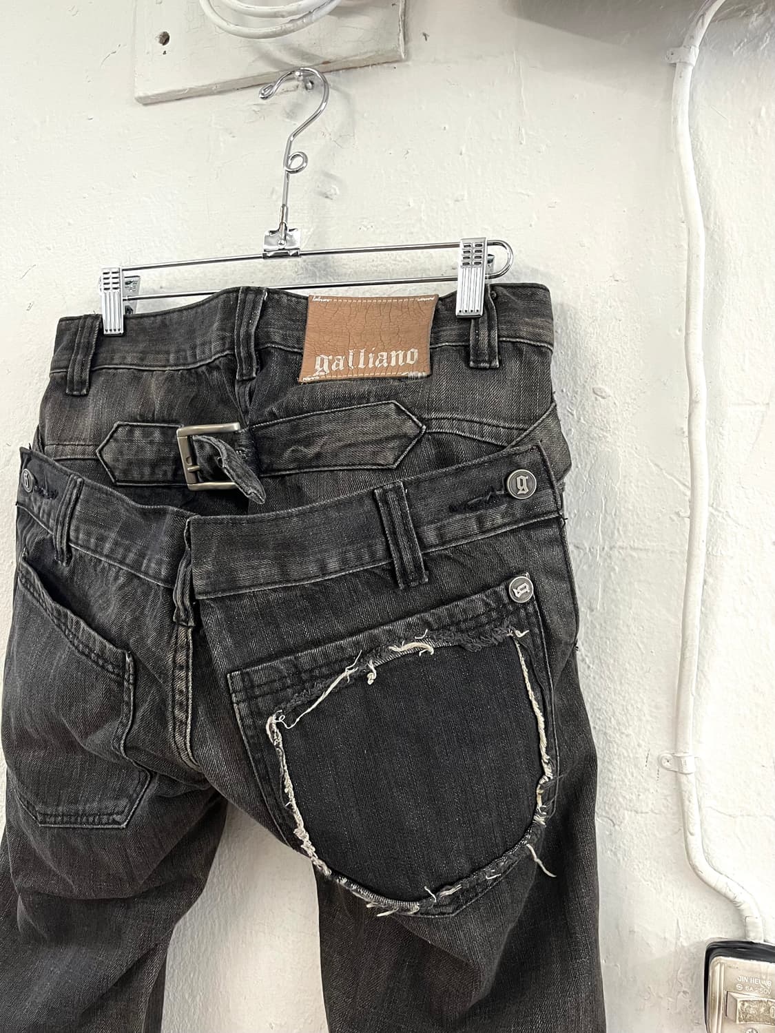 존갈리아노 08FW 아카이브 펑크 데님 팬츠 상품이미지2