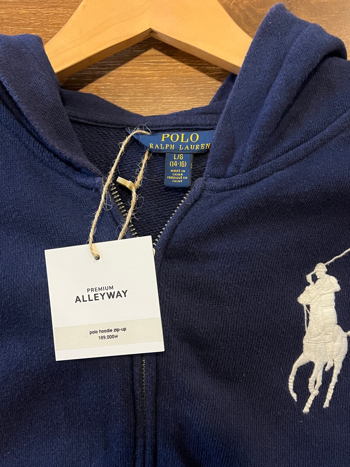 Polo hoodie zip-up 상품이미지3