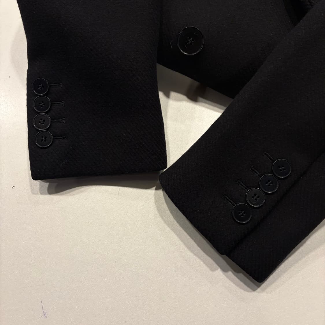 [34] 스텔라매카트니 수입택 블랙 더블 버튼 롱 코트 C986 상품이미지5