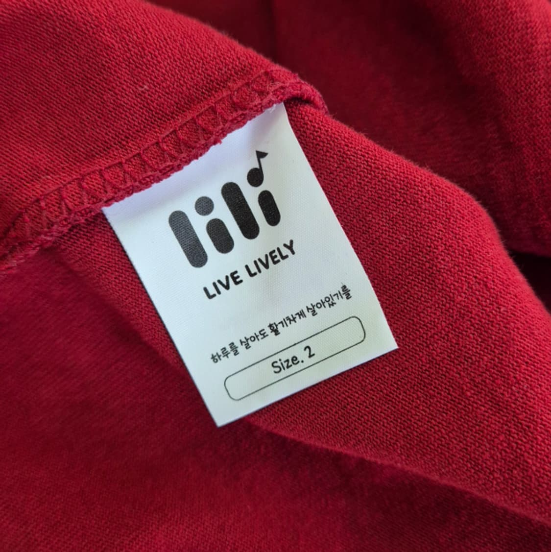 드림캣 그래픽 티셔츠 가넷레드 상품이미지3