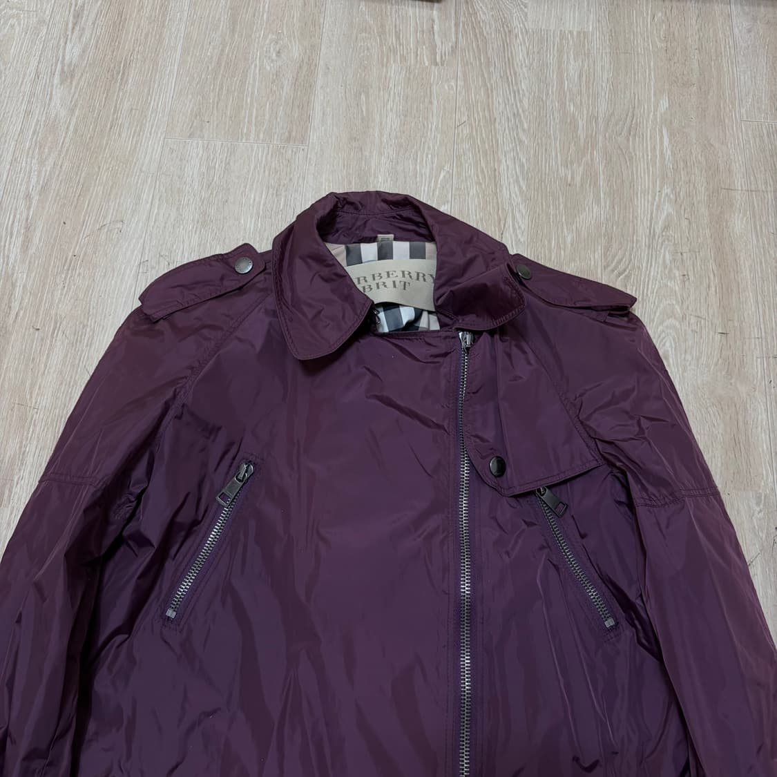 정품 버버리 브릿 여성 노바체크 야상 바람막이 자켓 US10 상품이미지2