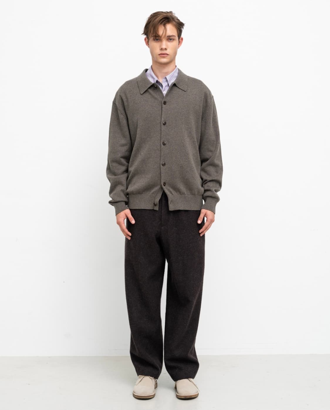 [M] 셔터 wool banding pants (purple) 상품이미지3