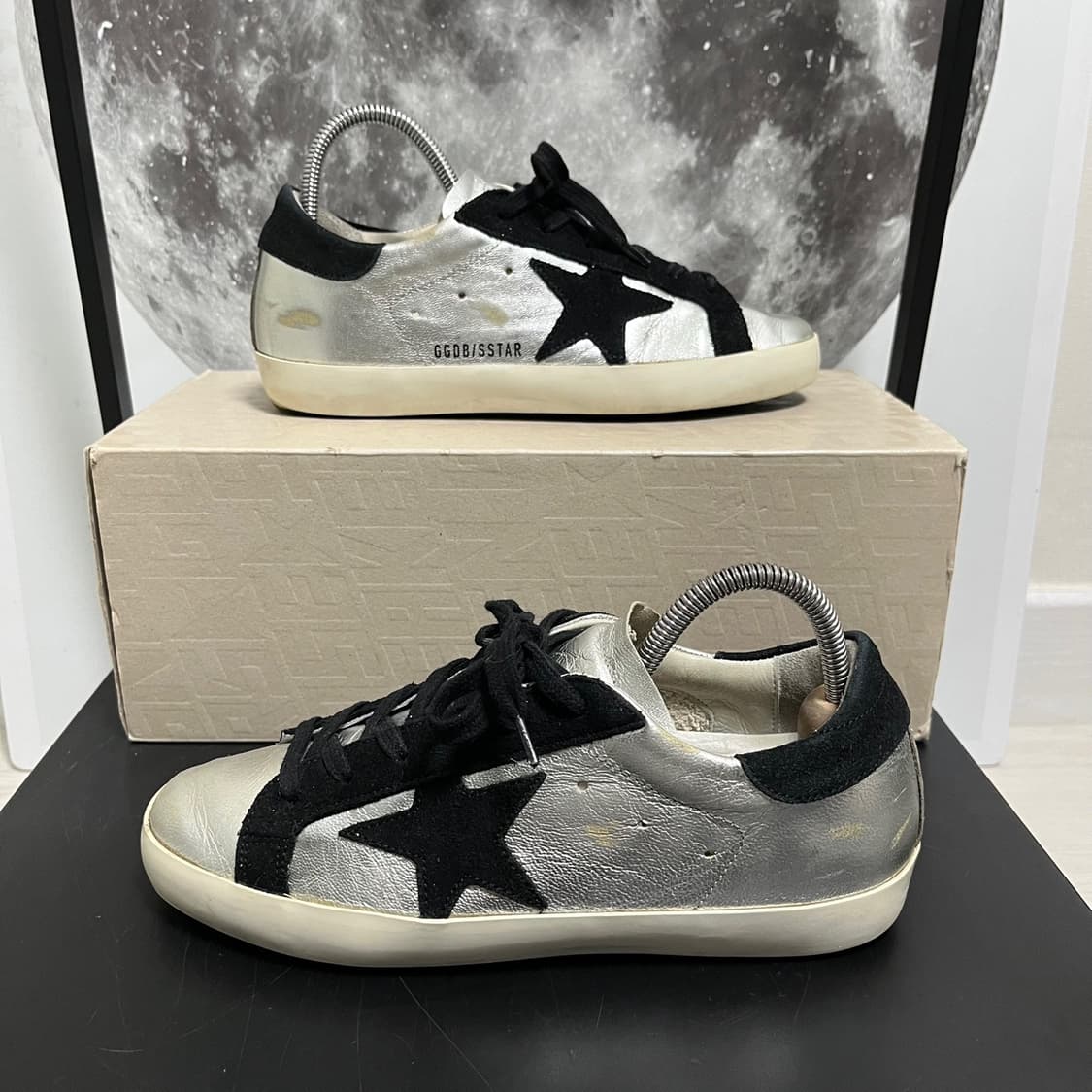 정품 36) 골든구스 실버 블랙 스니커즈 230~235 상품이미지1