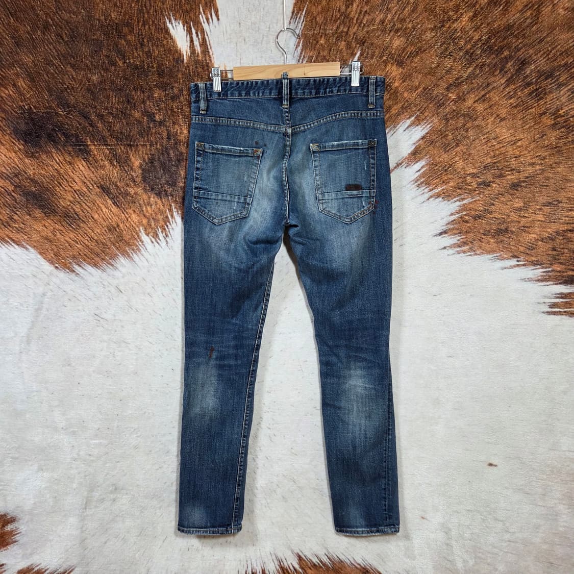 디스퀘어드2 페인팅 중청 데님팬츠 상품이미지4