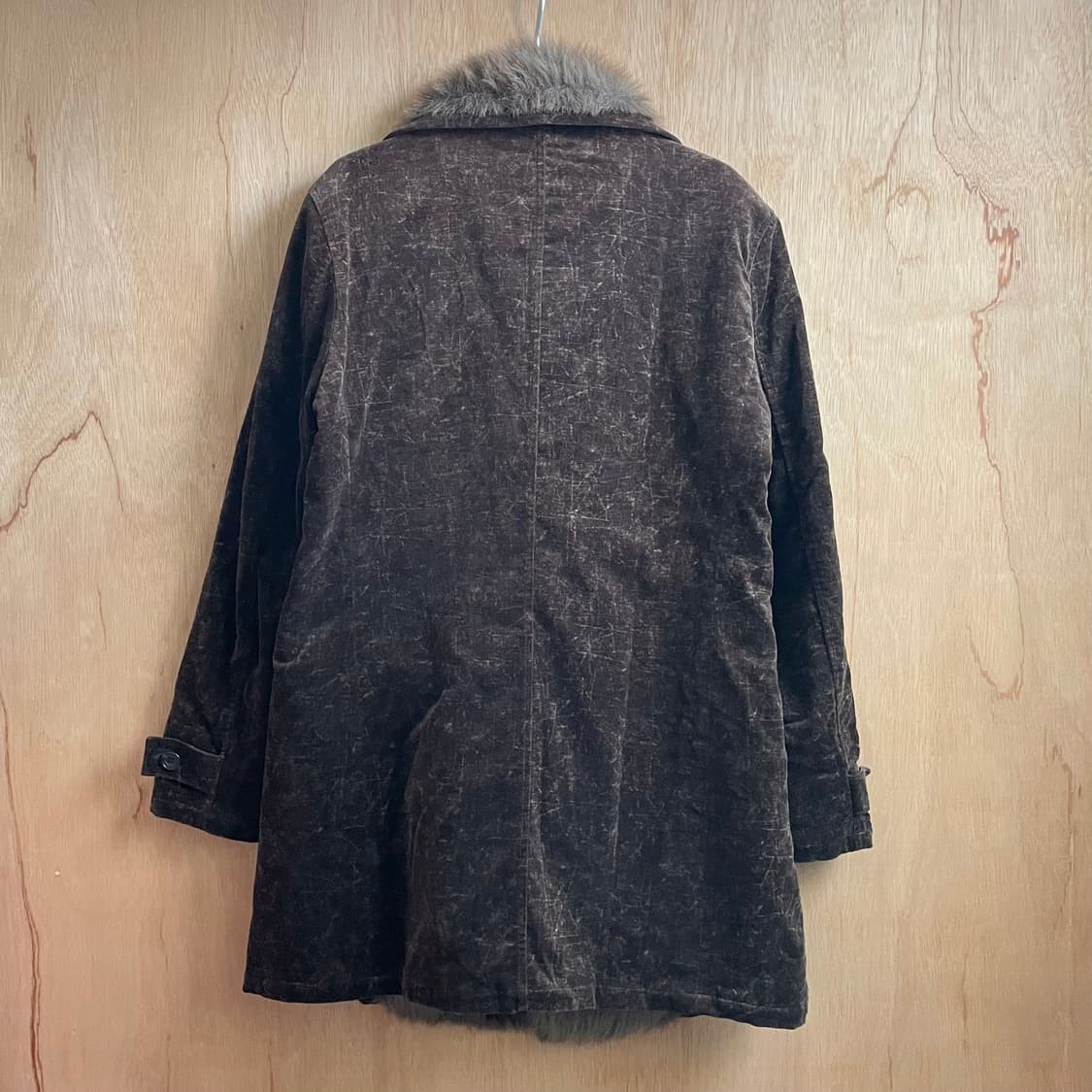 토네이도마트 벨루어 퍼 트리밍 코트 상품이미지4