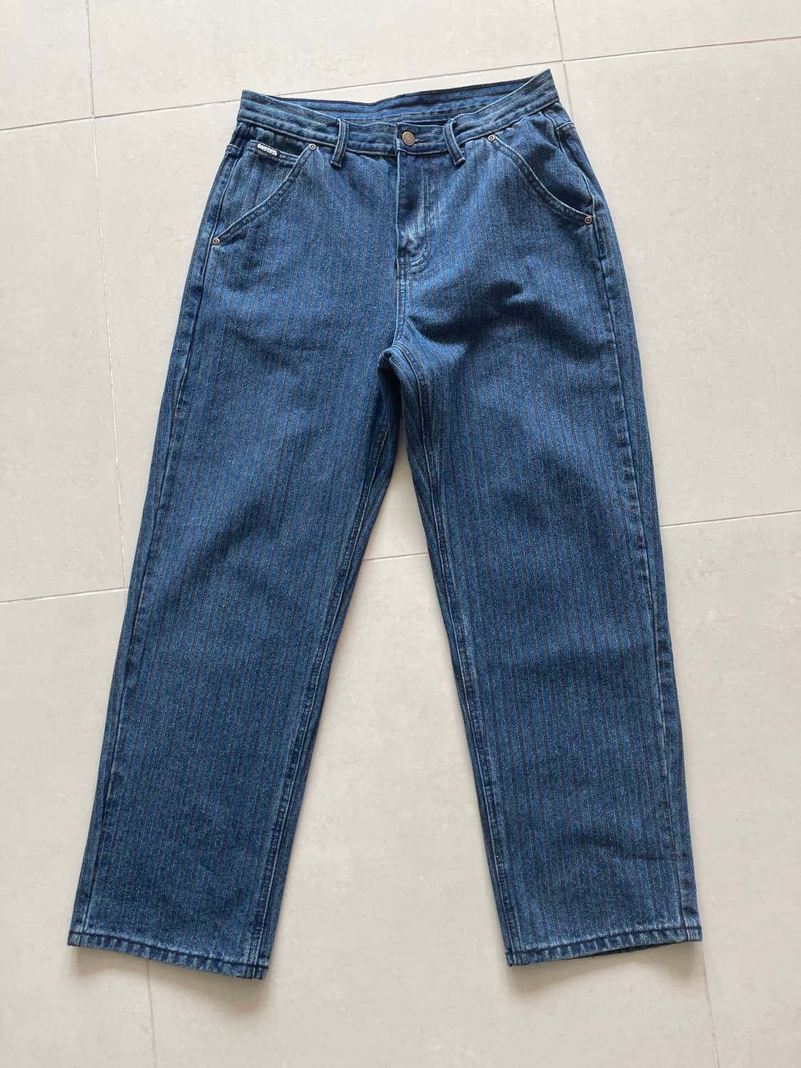 위캔더스 스트라이프 데님 팬츠 상품이미지1