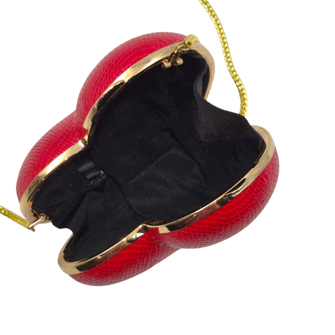 러브 모스키노 볼륨 하트 뱀피 파우치백 상품이미지3