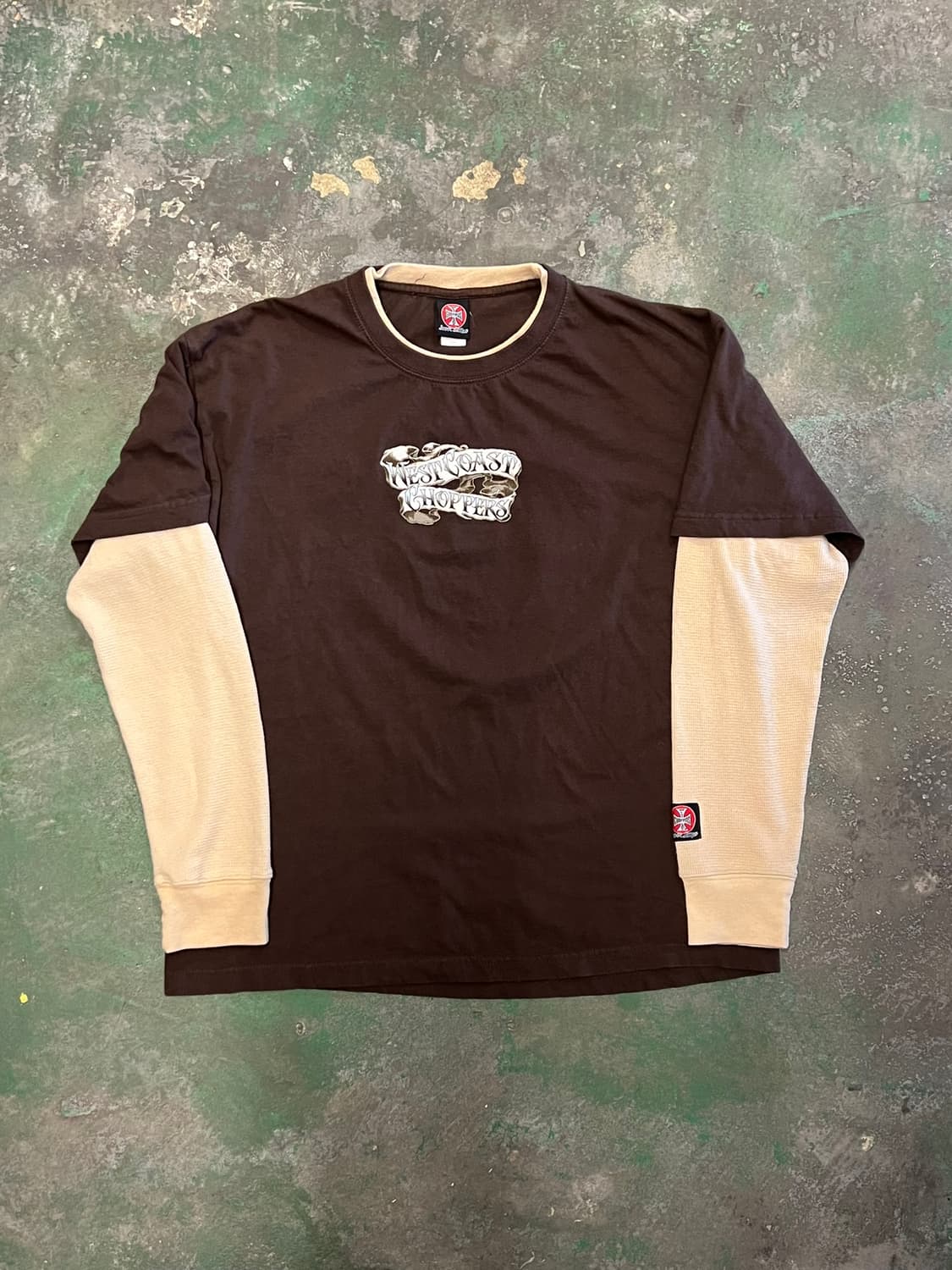 00's 웨스트코스트차퍼스 레이어드 롱슬리브 빈티지 WCC 긴팔티 상품이미지1