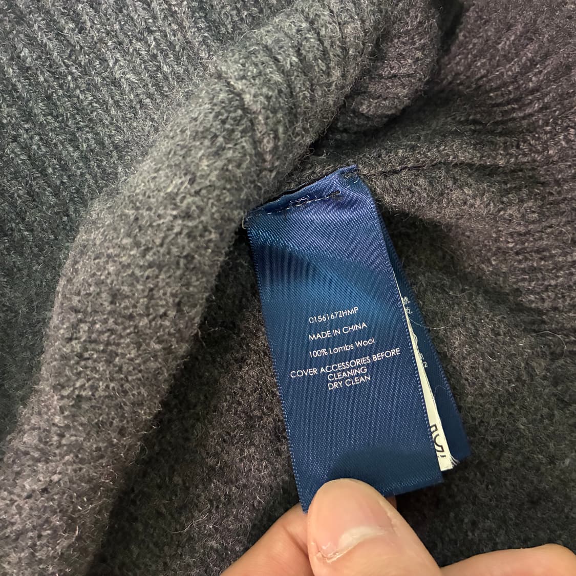 폴로 랄프로렌 차콜 반집업 니트 상품이미지5