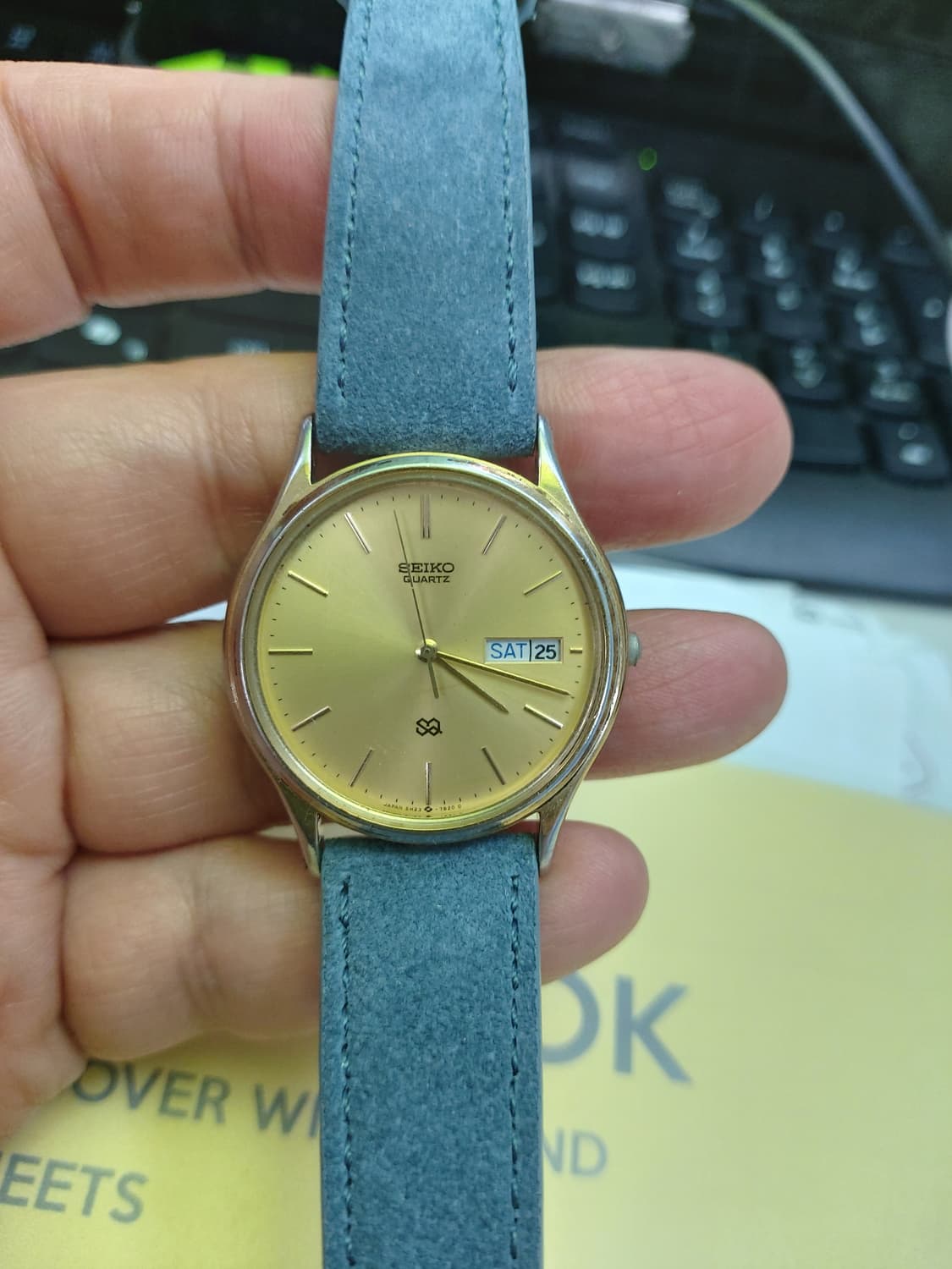 세이코 SQ 골드 데이데이트 남성 시계 상품이미지1