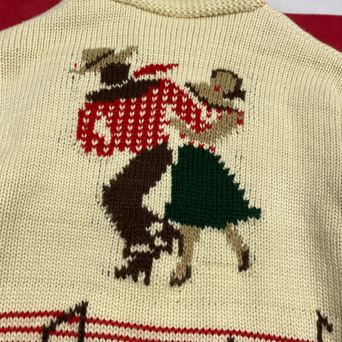 빈티지 니트자켓 실측 여성 44-55 상품이미지4