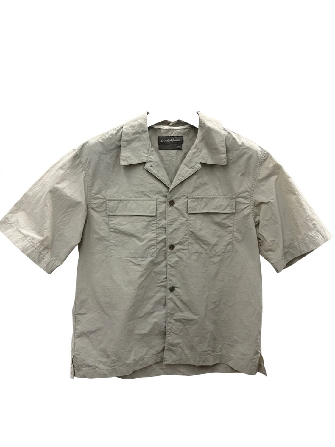 에디바우어 카키 나일론 반팔 셔츠 XL 상품이미지1