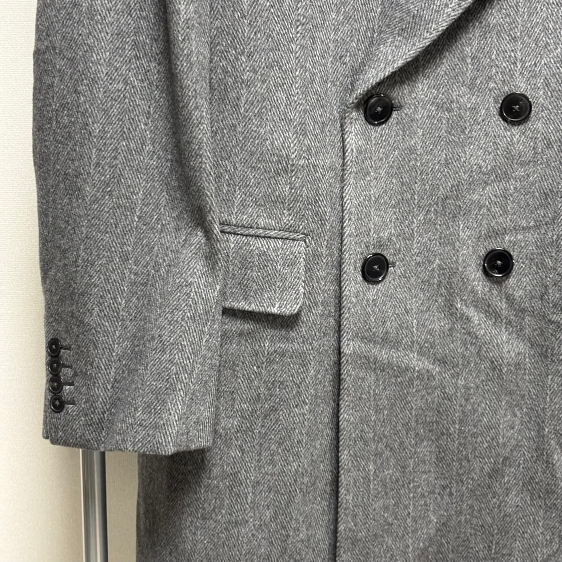 maatee&sons 마티앤선즈 캐시미어 헤링본 체스터 코트 상품이미지4