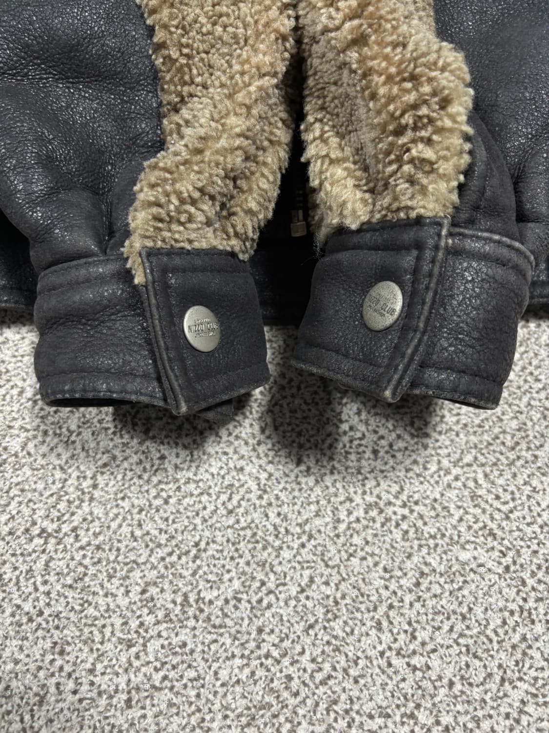 남자 양가죽 쉐르파자켓 100사이즈 상품이미지5