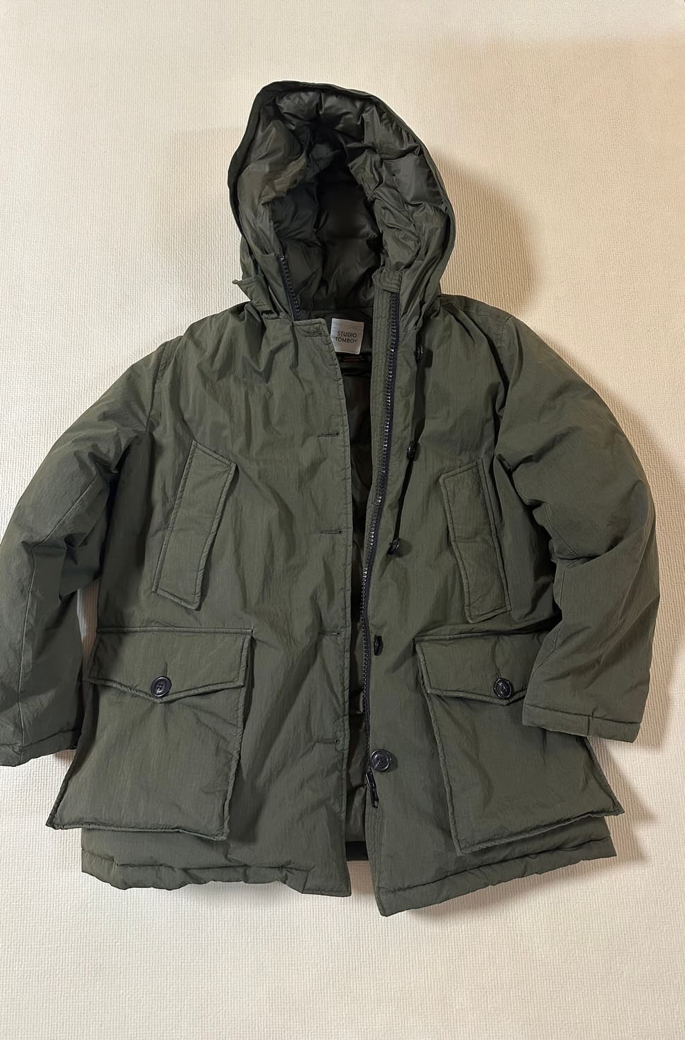 FREE) 스튜디오 톰보이 야상 후드 후디 패딩 상품이미지1