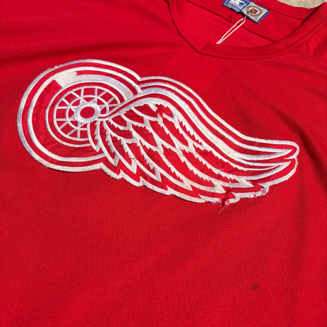 90s 스타터 NHL 디트로이트 레드윙스 빈티지 유니폼 져지 2XL 상품이미지5