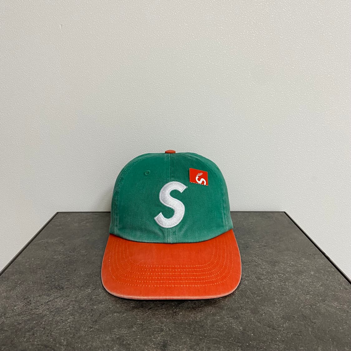 (OS) 슈프림 S로고 볼캡 모자 오렌지 그린 상품이미지1