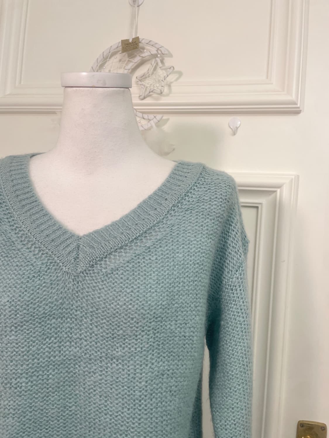EF-DE indi mint v-neck basic mohair swea 상품이미지6