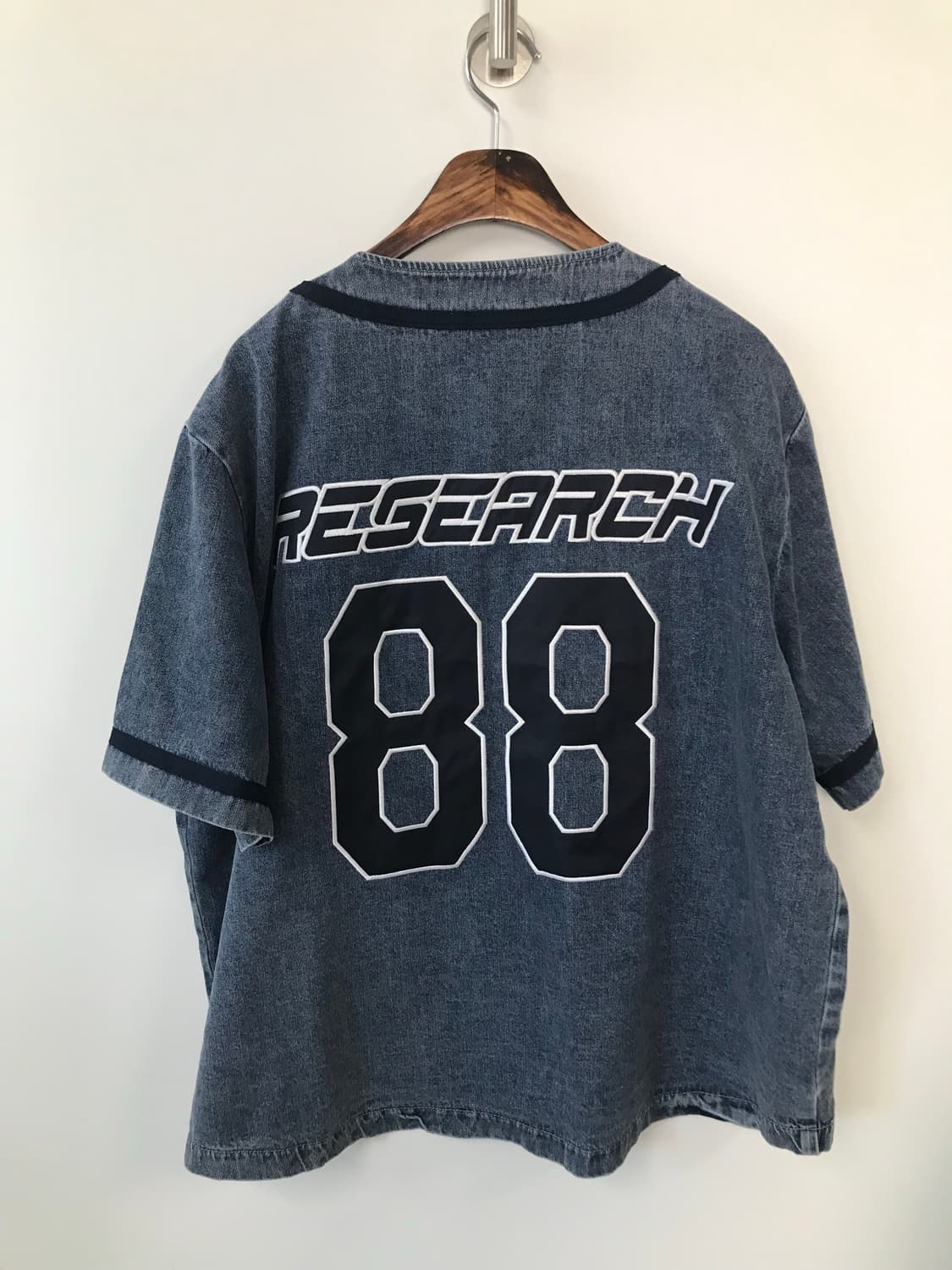 에프디알 스타로고 데님 베이스볼 셔츠 상품이미지4