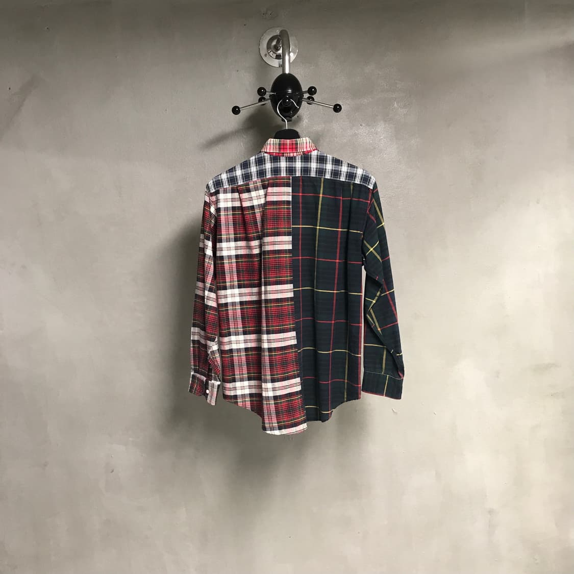 폴로 랄프로렌 배색 체크 셔츠 L 상품이미지5