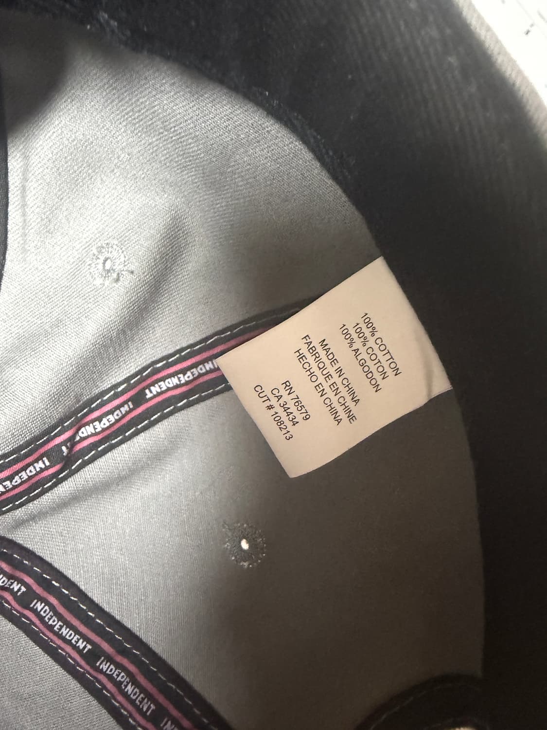 빈티지 기본로고 인디펜던트 스냅백 상품이미지3