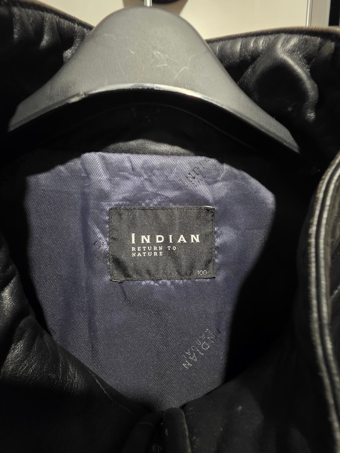 인디안 가죽 양자켓 블랙 105 상품이미지3