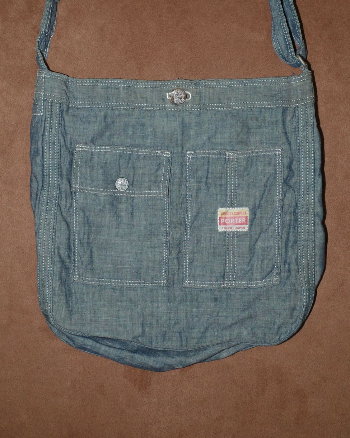 포터 70주년 한정 샴브레이 데님 크로스백 상품이미지2