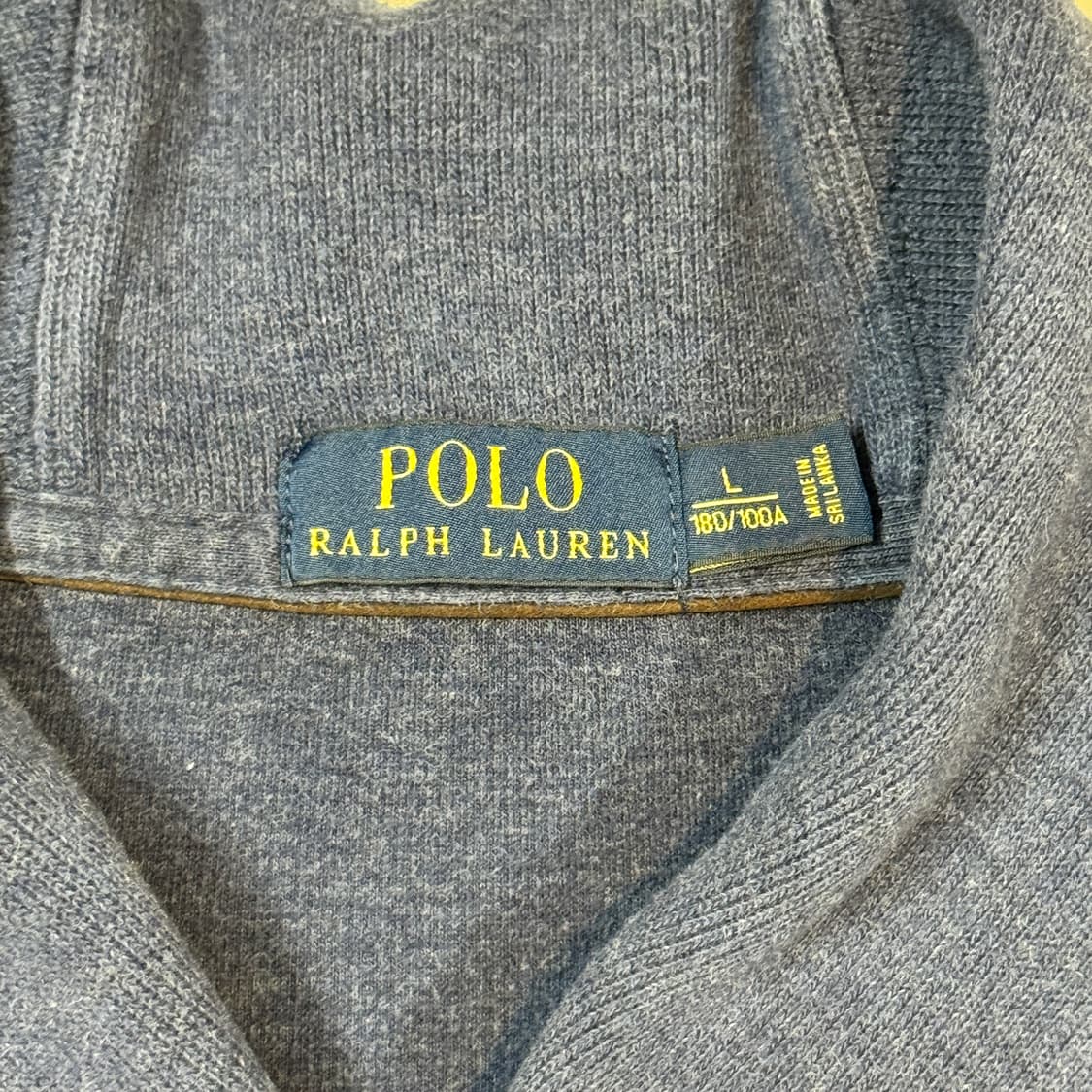 L) 폴로 랄프로렌 숄카라 코튼 니트 네이비 상품이미지6