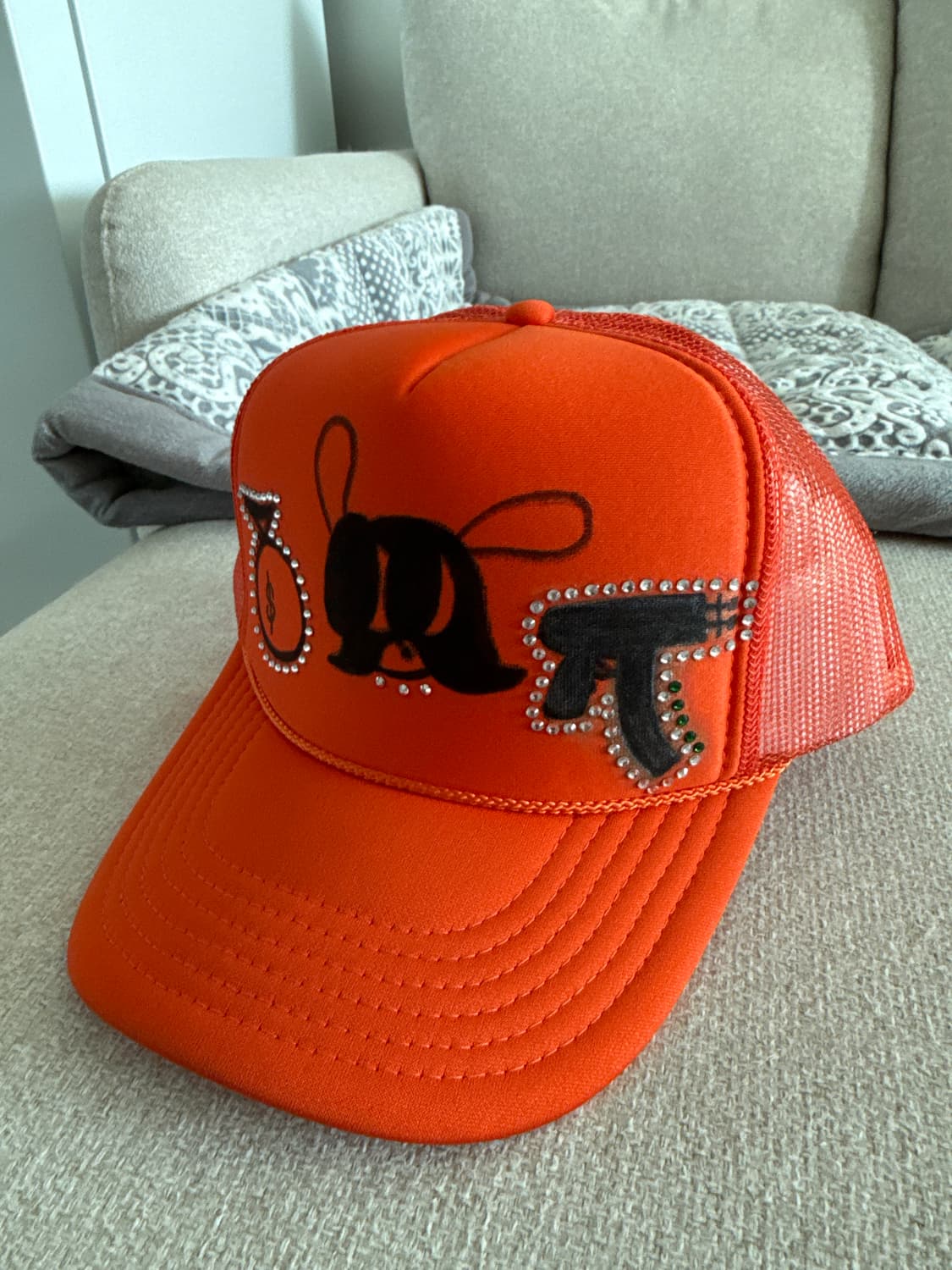 Skoloct 갱 머니 💲🔫스냅백 오렌지 상품이미지2