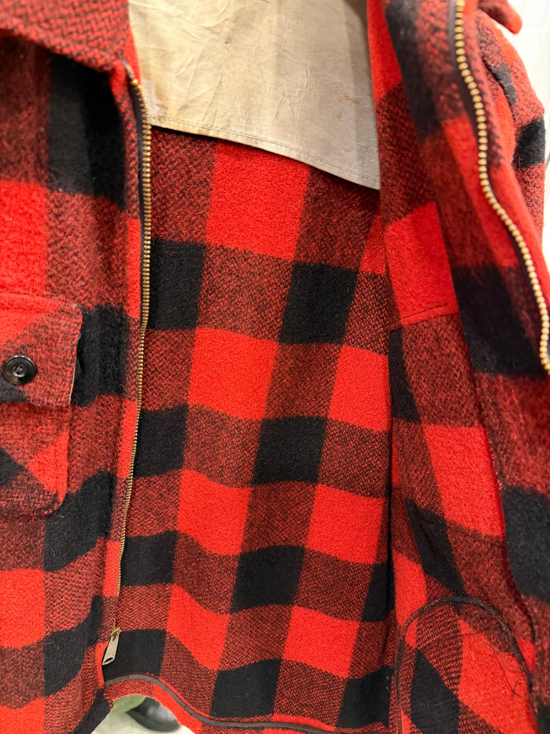 60s Big Bac by Penney's 버팔로 체크 울 헌팅 자켓 상품이미지6