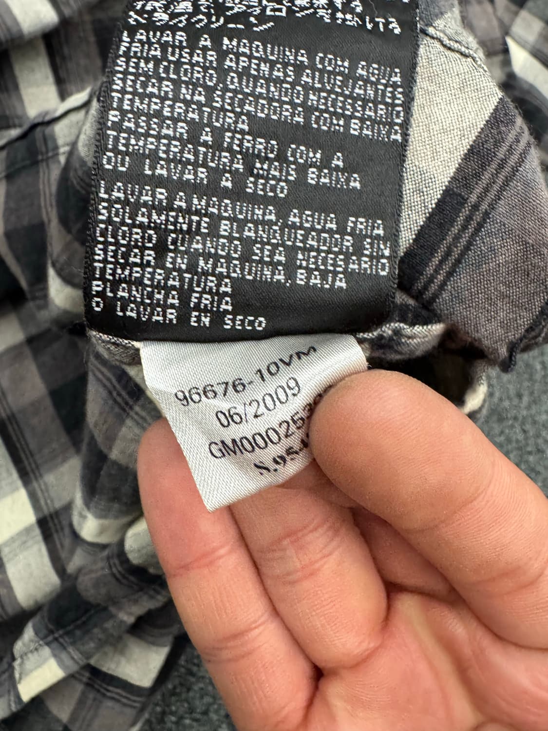 3XL)할리데이비슨 빈티지 자수 체크 긴팔셔츠 상품이미지6