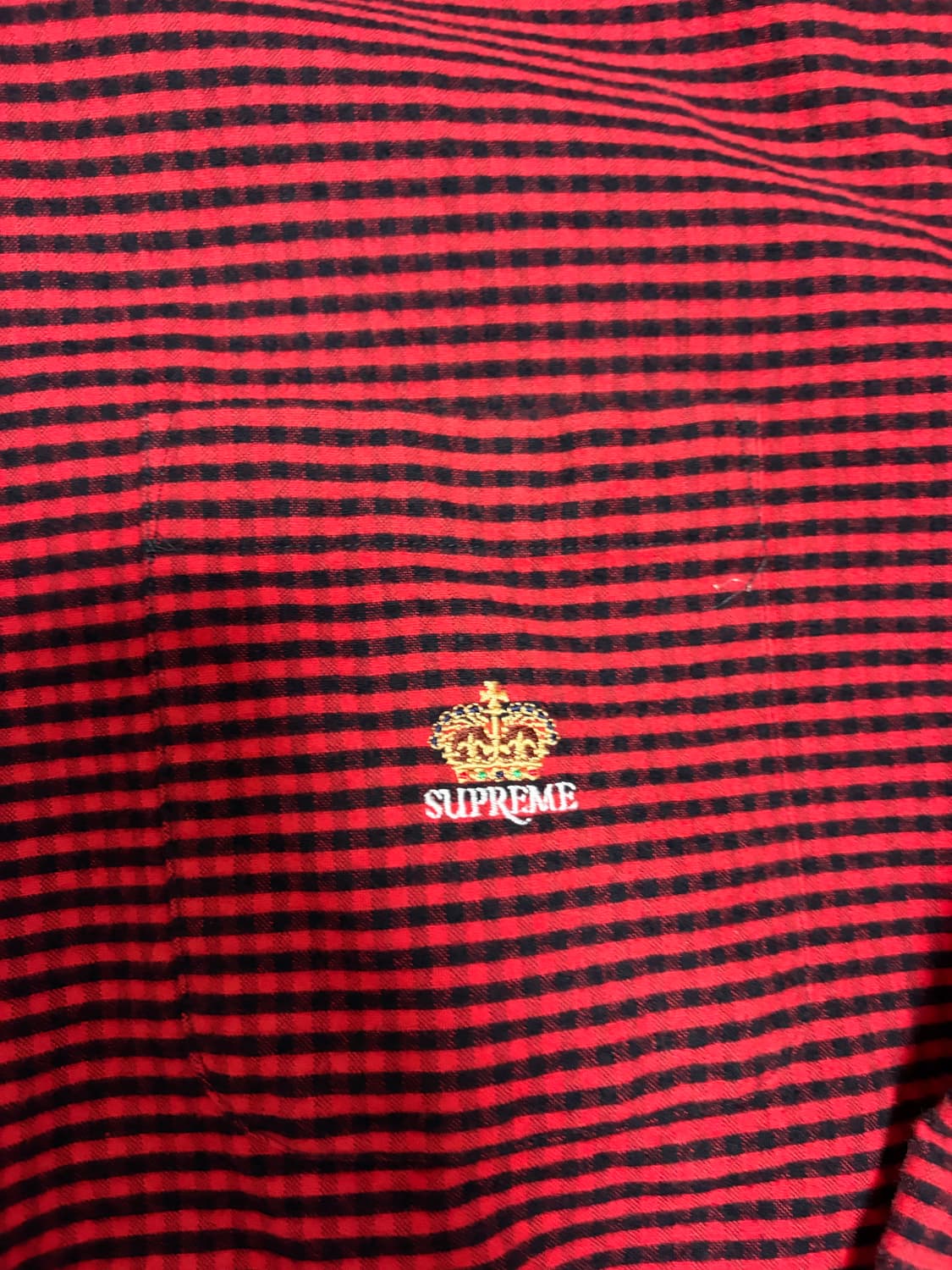 슈프림 크라운 셔츠 M 레드 상품이미지2