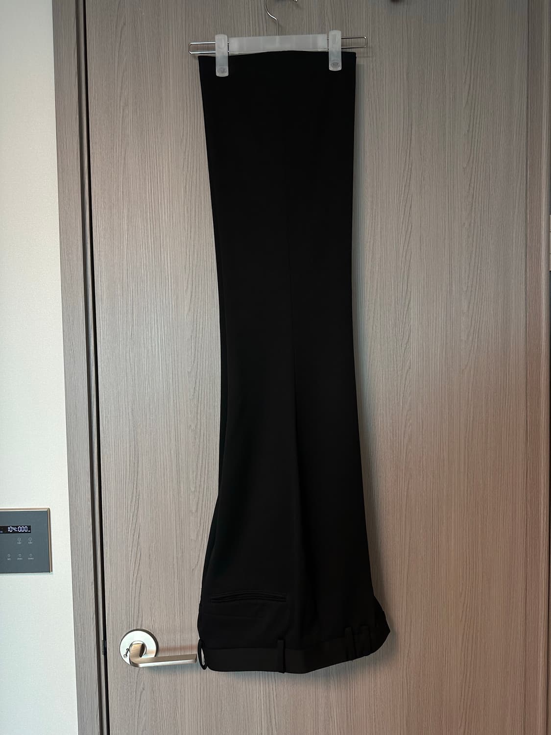 (1) 리들 플레어 울 슬랙스 블랙 상품이미지2