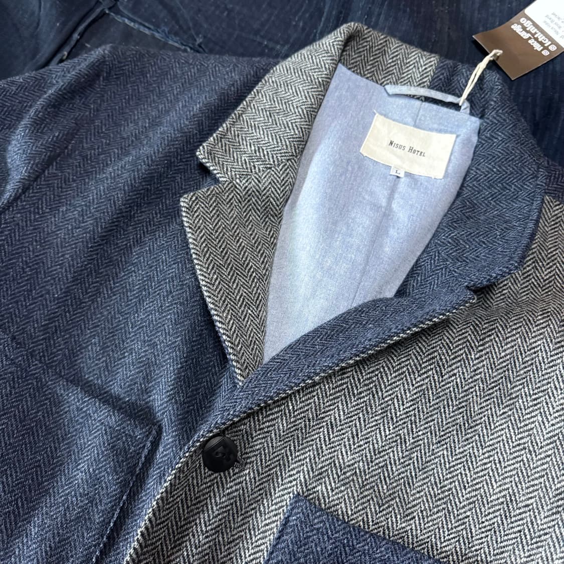 니서스호텔 울 블랜드 헤링본 자켓 L 상품이미지2