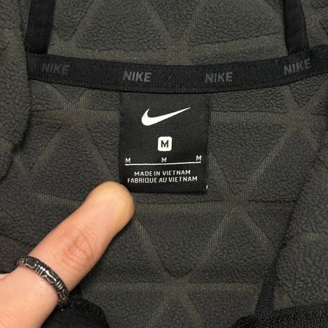 NIKE 플리스 후드집업 블랙 M 상품이미지5