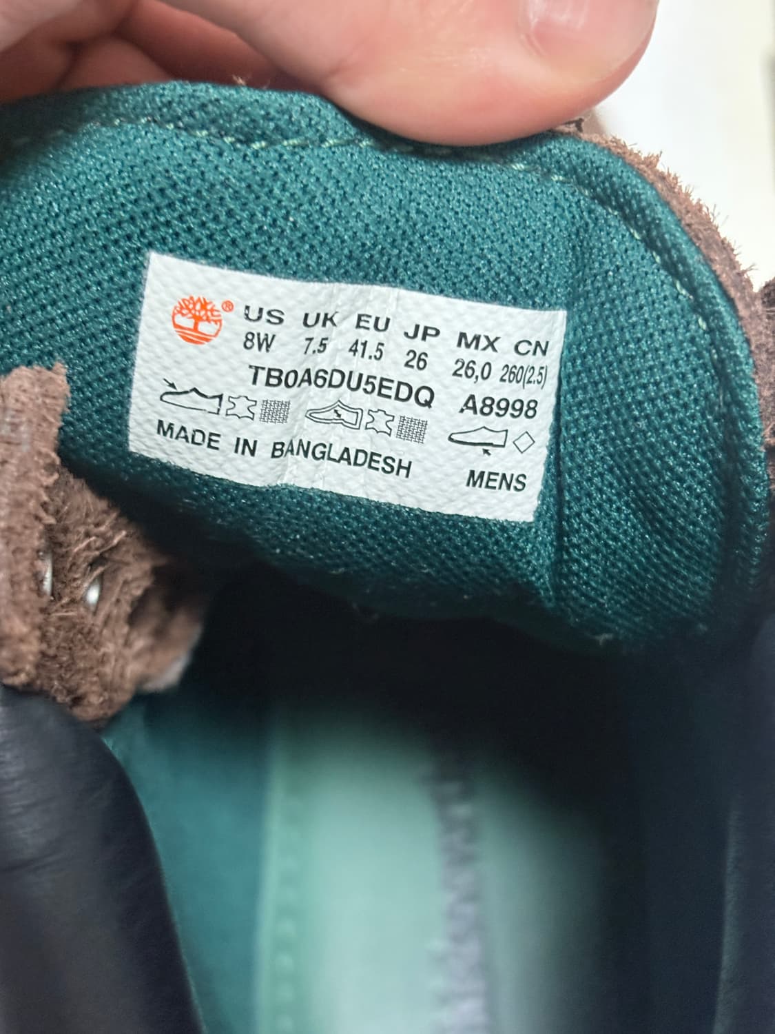 팀버랜드 x 디스이즈네버댓 6인치 부츠 브라운 - 와이드 상품이미지4