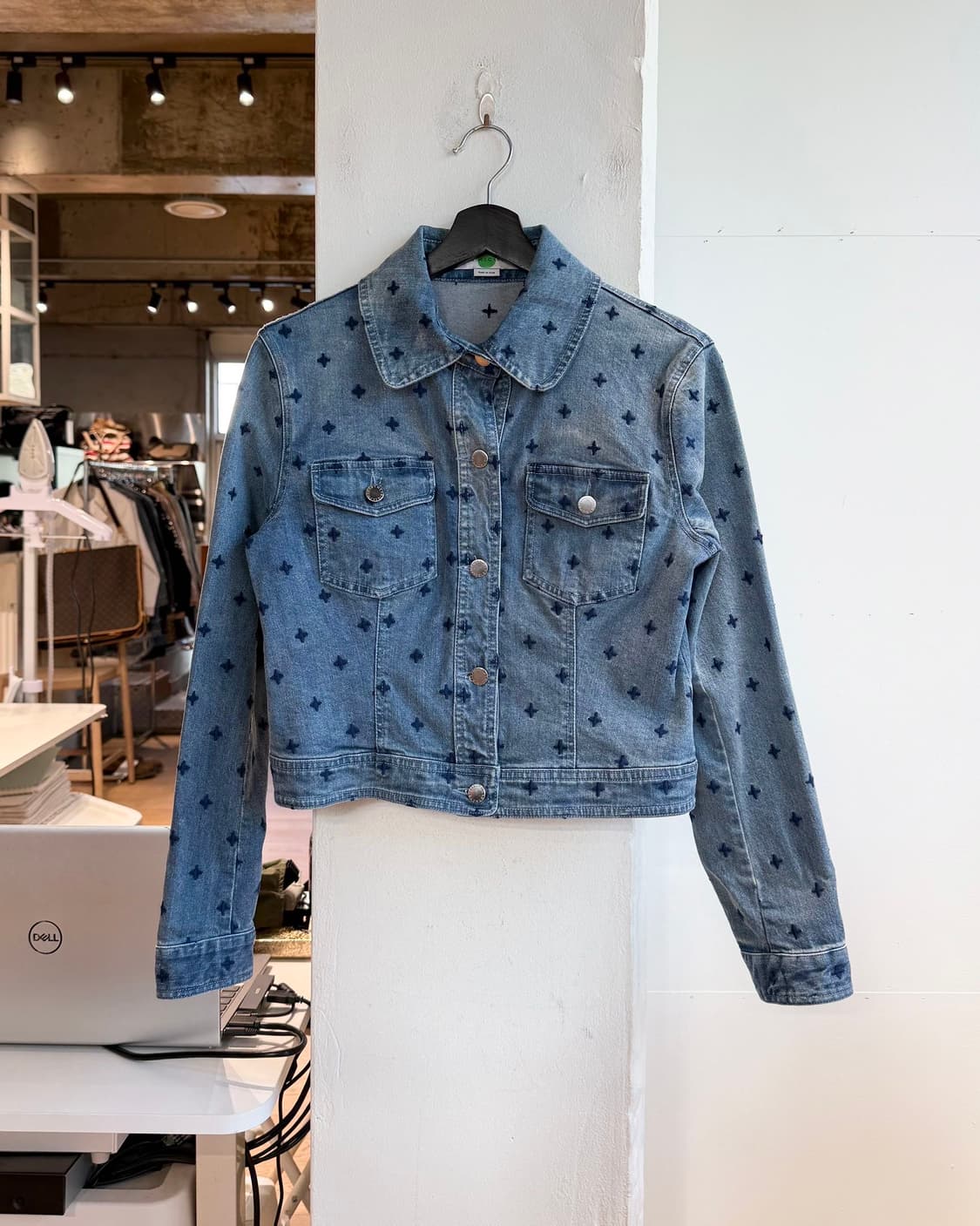 스텔라 매카트니 데님 패턴 자수 자켓  상품이미지2