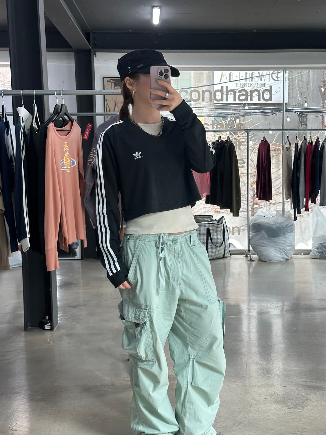 아디다스 트랙 크롭 롱슬리브 져지 상품이미지3