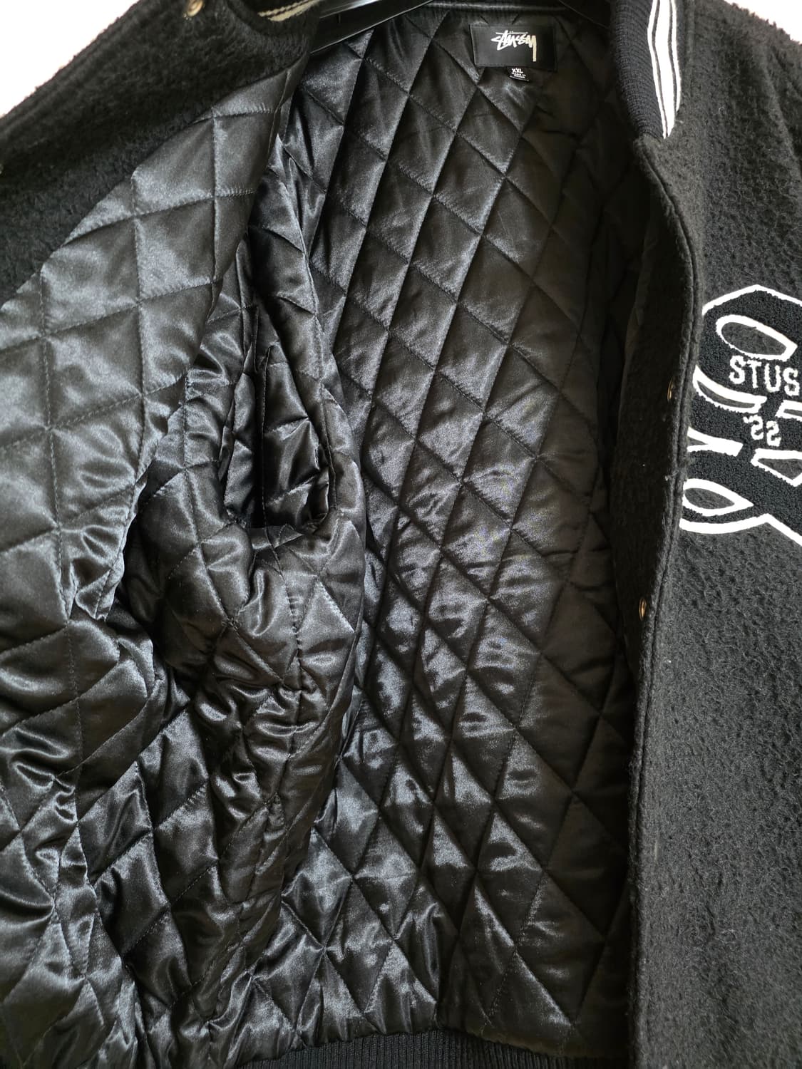 스투시 카센티노 울 바시티 자켓 블랙 상품이미지6