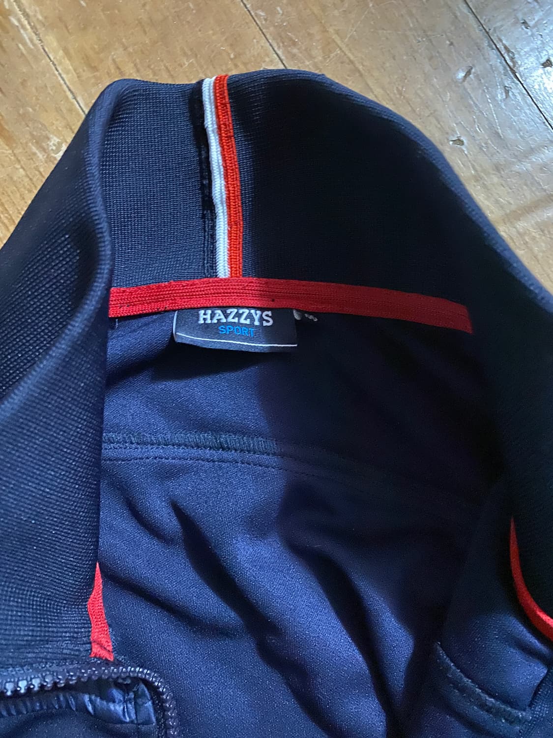 헤지스 스포츠 짚업 트레이닝 상의 네이비 L 상품이미지4