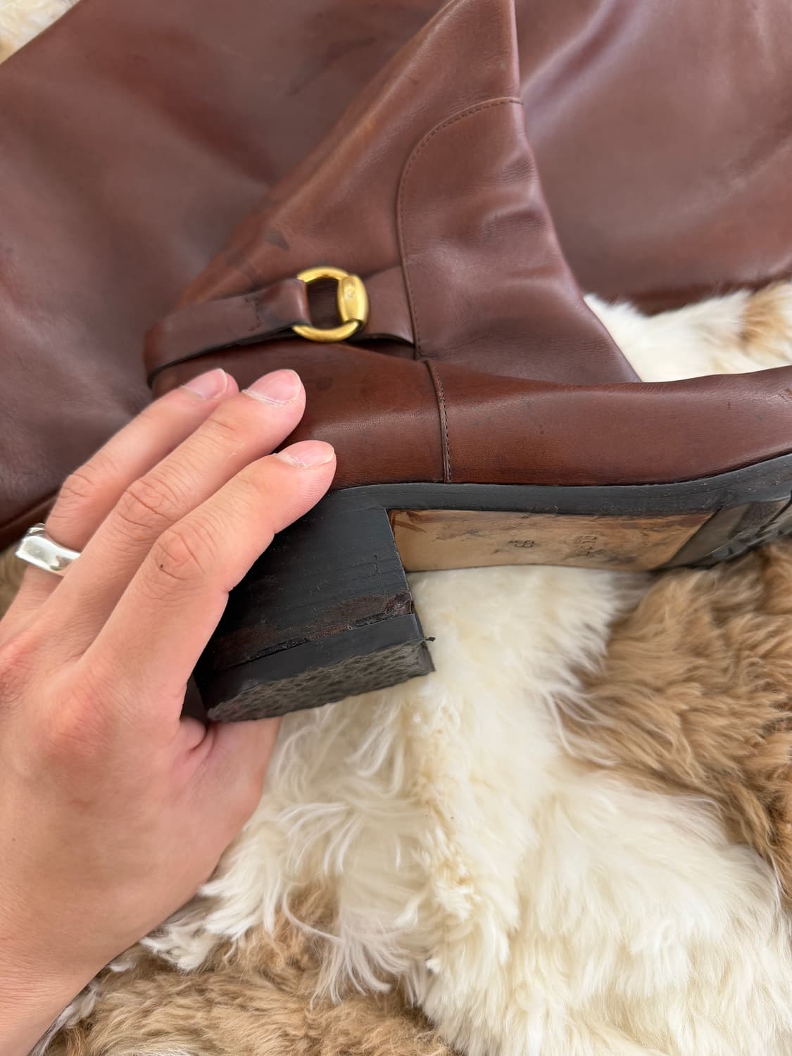 horsebit accent long boots  상품이미지3
