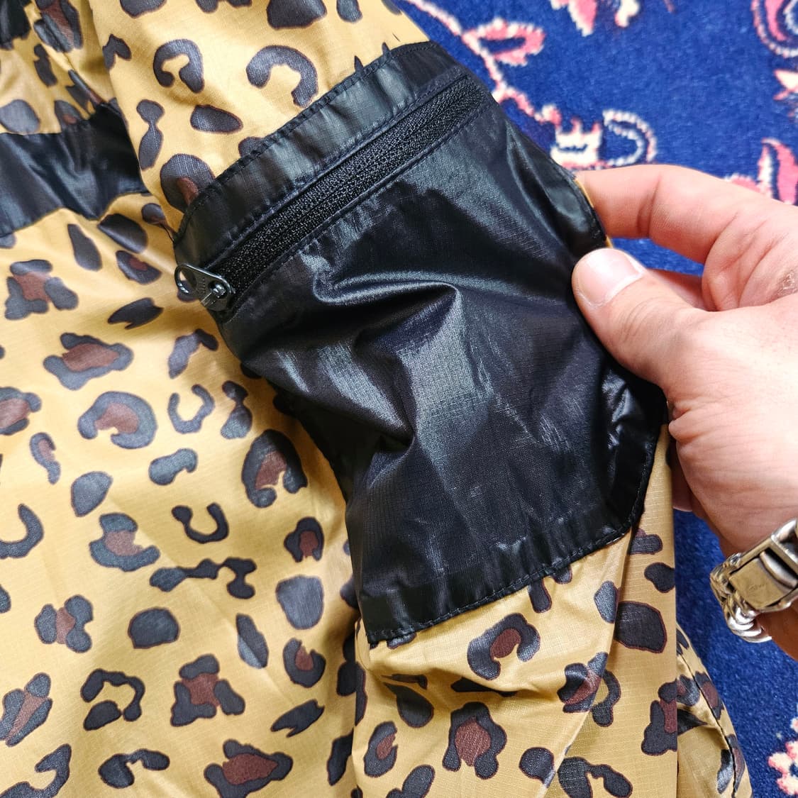 아디다스(Adidas) 레오파드 호피 집업 바람막이 자켓 L size 상품이미지6