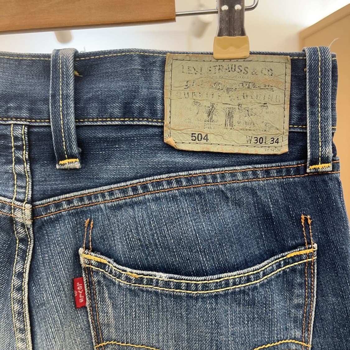 리바이스 504 빈티지 00's 워싱 데님 청바지 30인치 C09442 상품이미지5